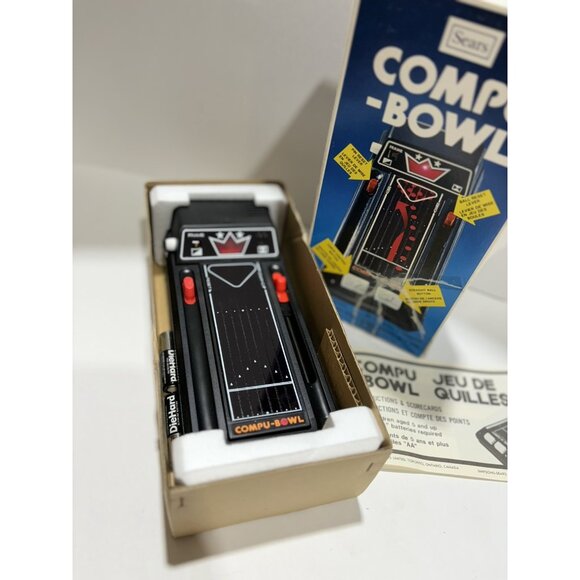 1979 Sears Tomy Compu-Bowl Electronic Hand Held Bowling game WORKING, RARE - Picture 4 of 6